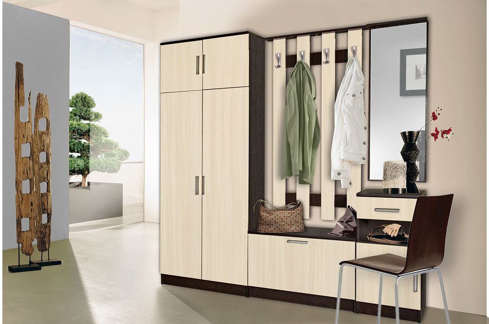 Машенька Прихожая Шкаф 2-х ств.комбинированный