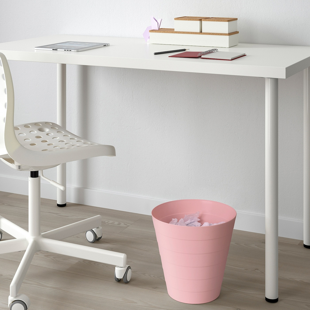Мусорное ведро IKEA FNISS (ФНИСС), Розовый, 6,8 л