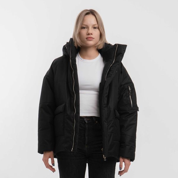 Пуховик "DD23" Черная - фото 3