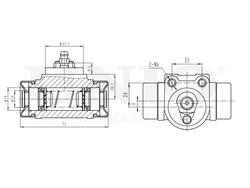 Цилиндр тормозной колесный UNIO BRC-20569