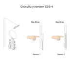 Выключатель CSS-4, ёмкостной на касание, скрытого монтажа, 12/24В