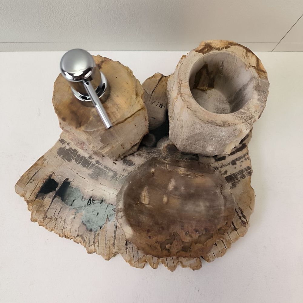 Набор из окаменелого дерева 4 предм Fossil Set NF-63297 поднос 149