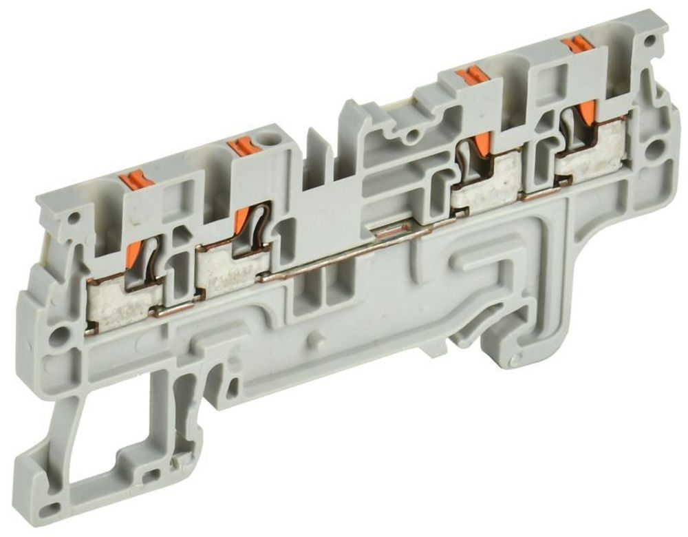 Колодка клеммная CP-MC 4 вывода 1.5кв.мм сер. IEK YCT22-00-4-K03-001