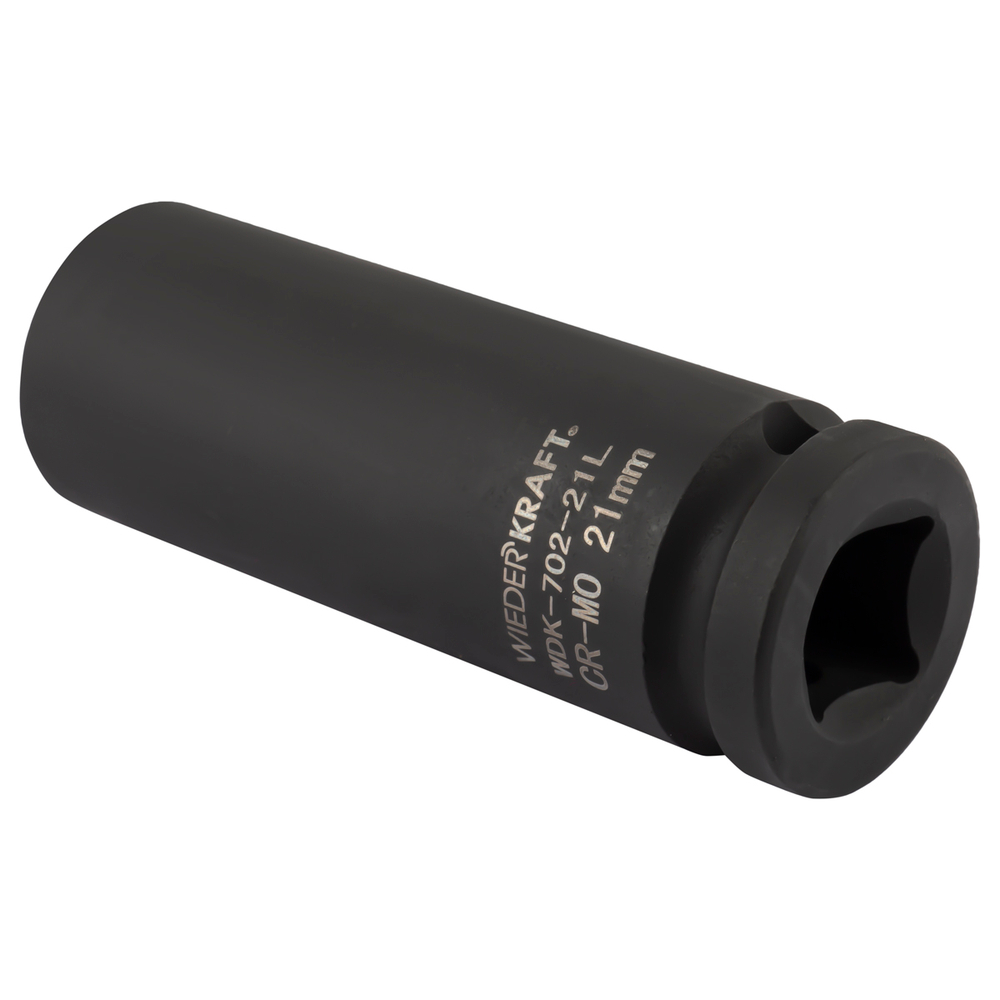 WDK-702-21L Головка торцевая ударная глубокая тонкостенная 1/2", 6 граней, 21 мм
