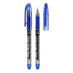 Ручка шариковая, масляная, Piano, синие чернила, серия "Piano Flawless", прозрачный корпус с рисунком, 12 шт