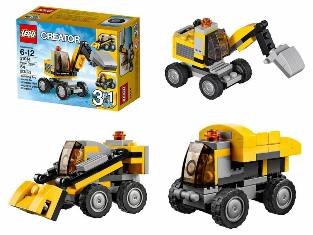 LEGO Creator: Мощный экскаватор 31014 — Power Digger — Лего Креатор Создатель