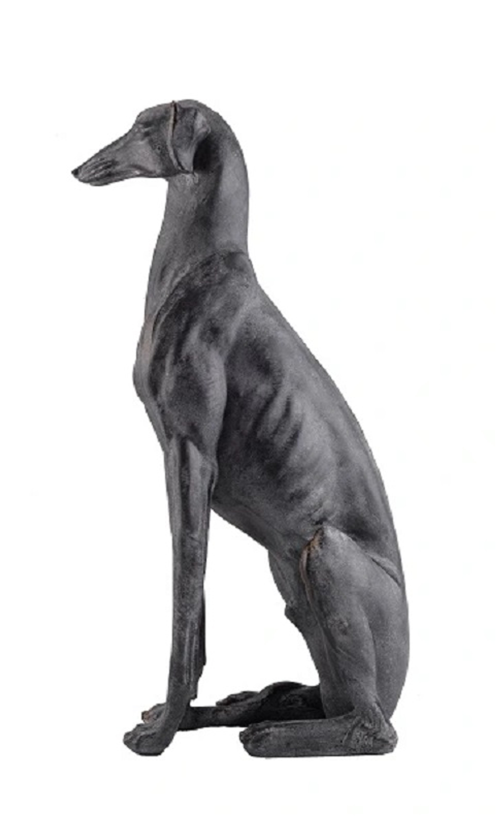 Статуя собаки "Борзая" (левая) 46x22x77см Полистоун