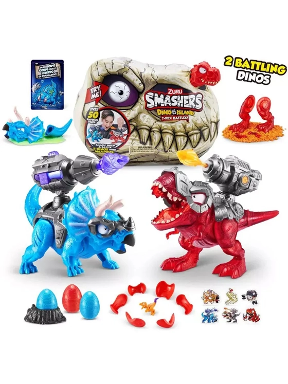 Набор игрушка сюрприз Smashers Dino Island T-Rex динозавры