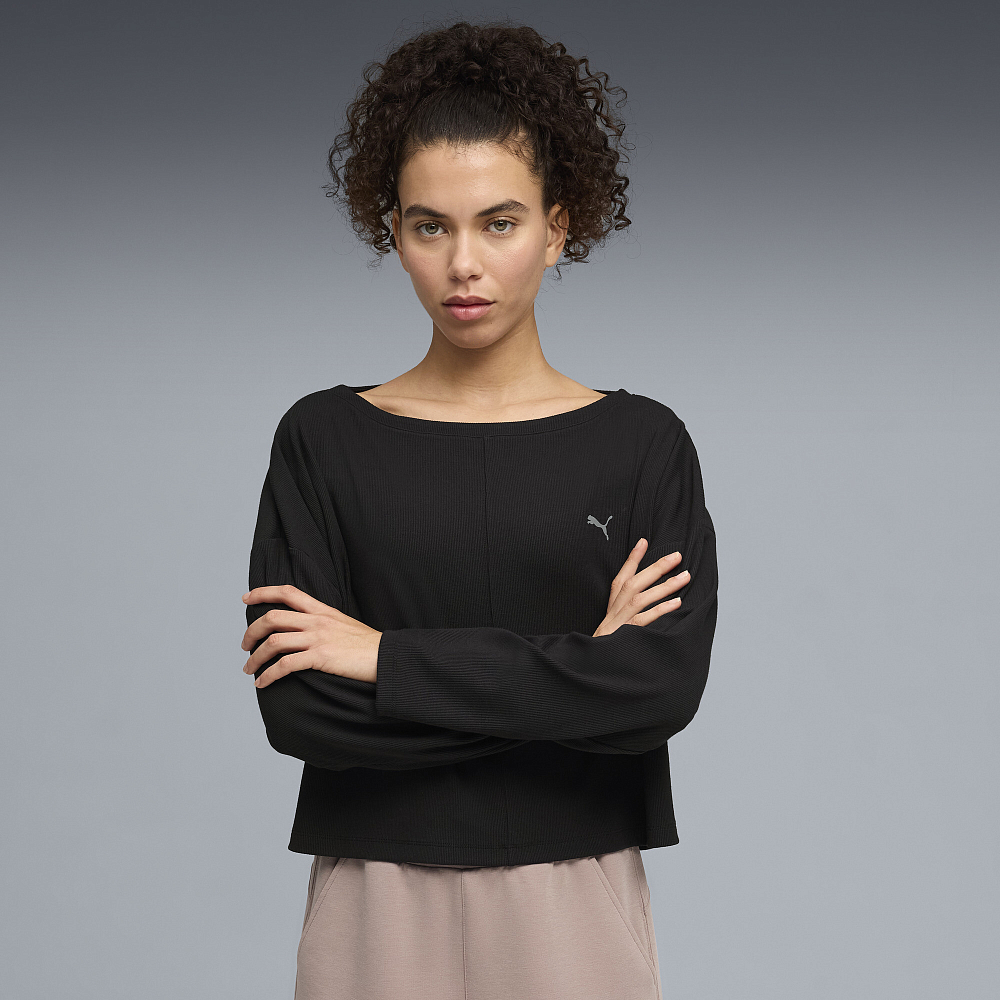 Женский лонгслив PUMA Cloudspun Rib Slouch Long Sleeve
