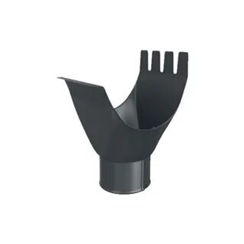 Воронка выпускная желоба 100х125мм RAL7024 Мокрый Асфальт