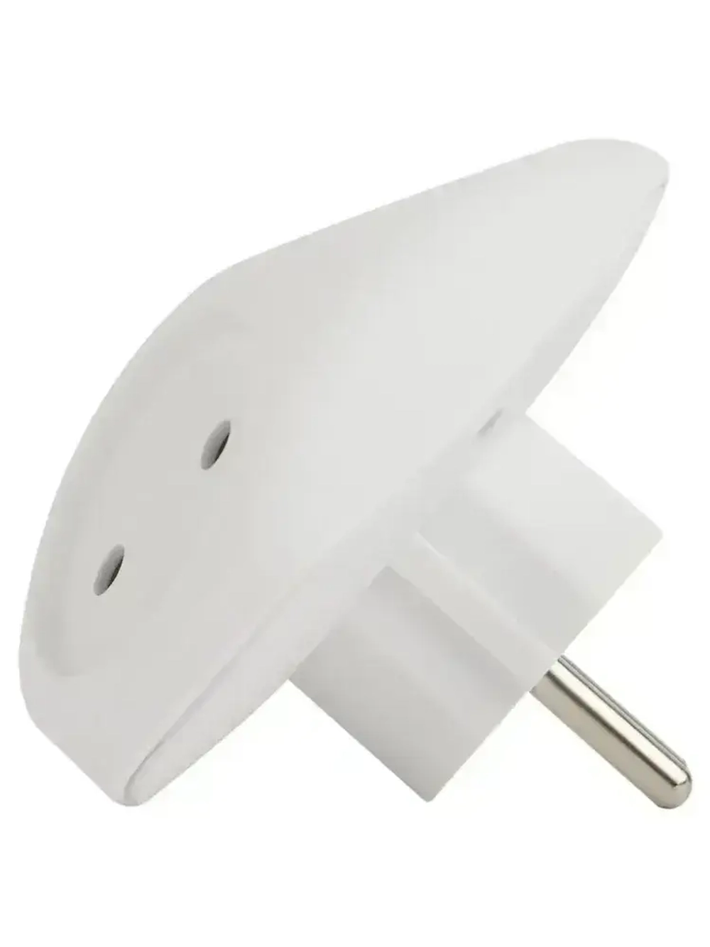 Тройник розетка электрический плоский SPx-3-W ЭРА / Разветвитель электрический без заземления, 3 розетки, 10А, белый