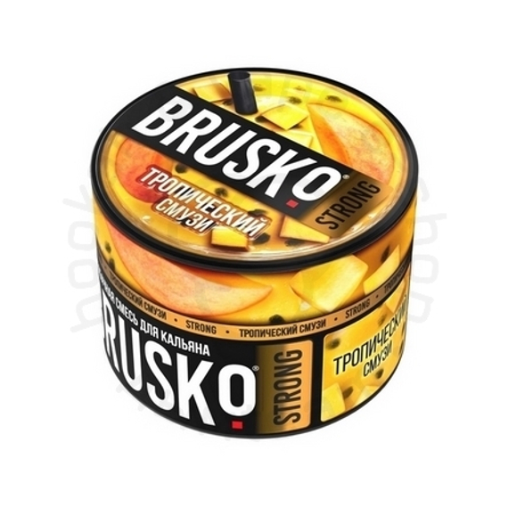 Бестабачная смесь для кальяна BRUSKO, 50 г, Тропический смузи, Strong