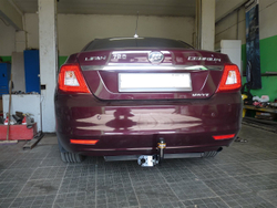 Фаркоп для Lifan Cebrium седан 2014г.-по н.в. (без электрики) (паспорт и сертификат) AvtoS.LF03