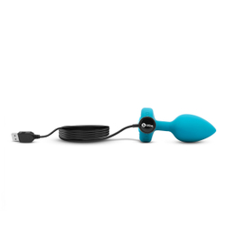 b-Vibe Vibrating Jewel Plug S/M - Анальная пробка с вибрацией