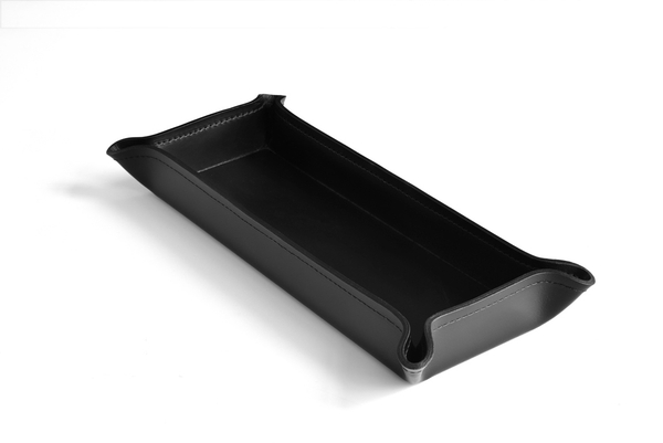 Лоток фигурный Premium из кожи Full Grain Black/ черный