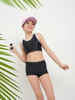 купальник раздельный 3 в 1 спортивный топ шорты накидка