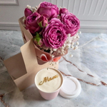 Букет и торт в стакане Маме