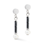 Серьги Coeur de Lion Anthracite-Silver 1138/21-1224