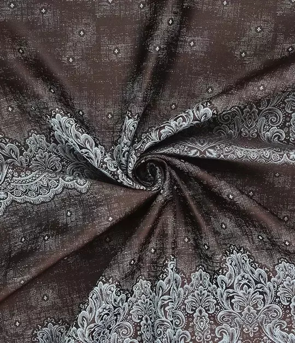 Ткань "Амелия" Шоколад-мята