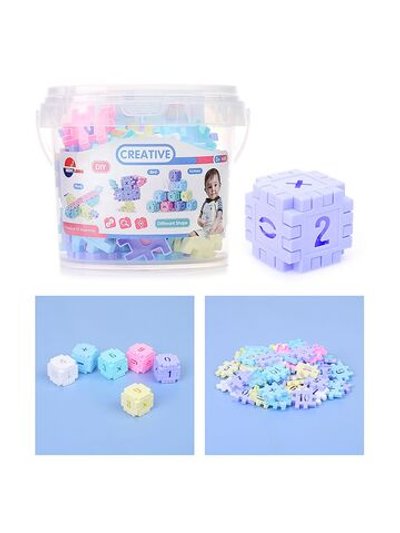 Конструктор для малышей в ведерке 96 деталей (8614-6)