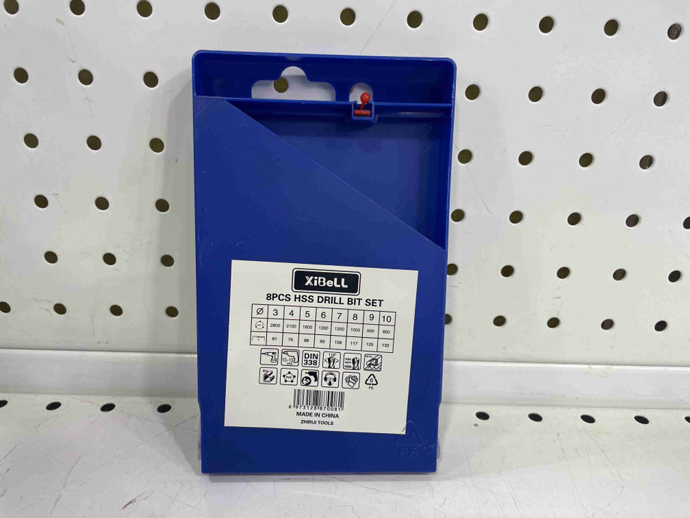 Набор сверл по металлу, 8 предметов