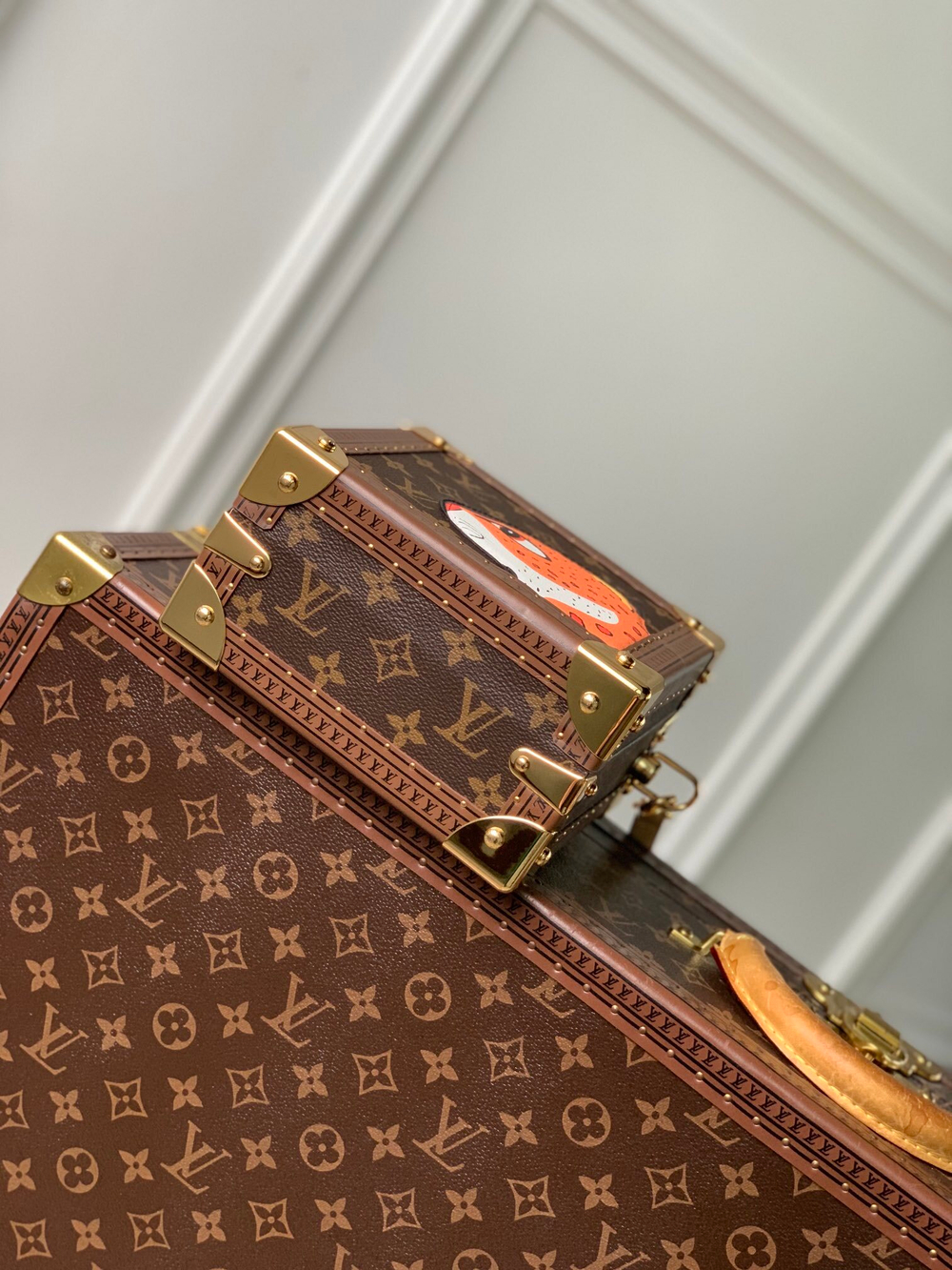 Louis Vuitton Mini Square Trunk Leopard