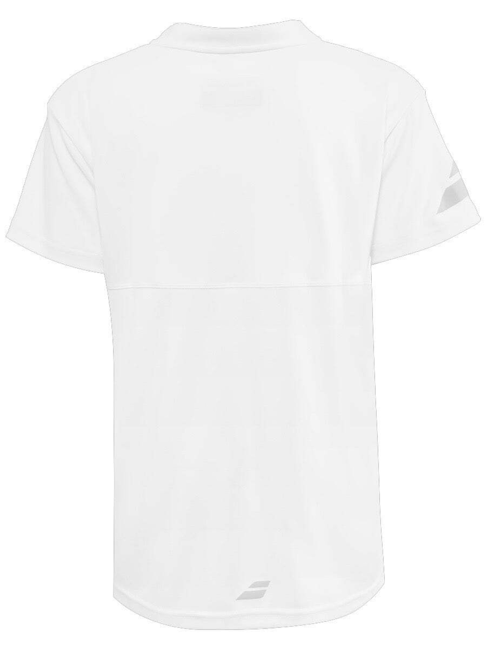 Детская теннисная футболка Babolat Play Polo Boy - White