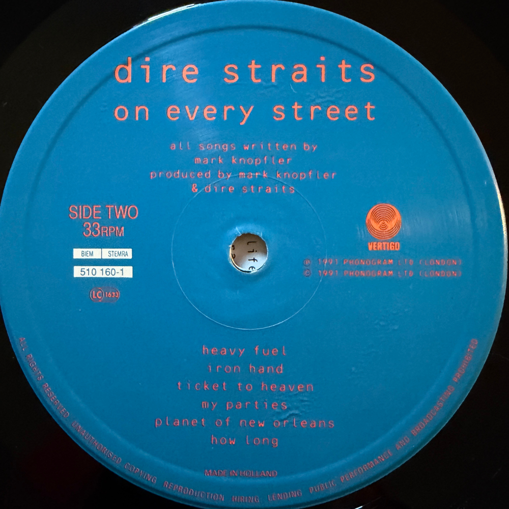 Dire Straits - On Every Street (Голландия 1991г.)