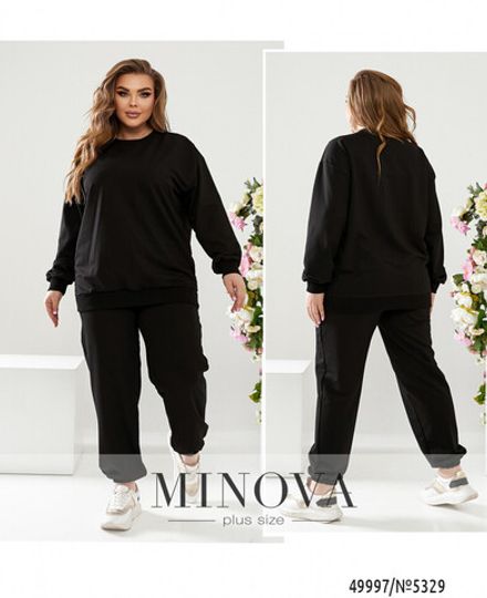 Костюм 5329-черный Minova Фото 1