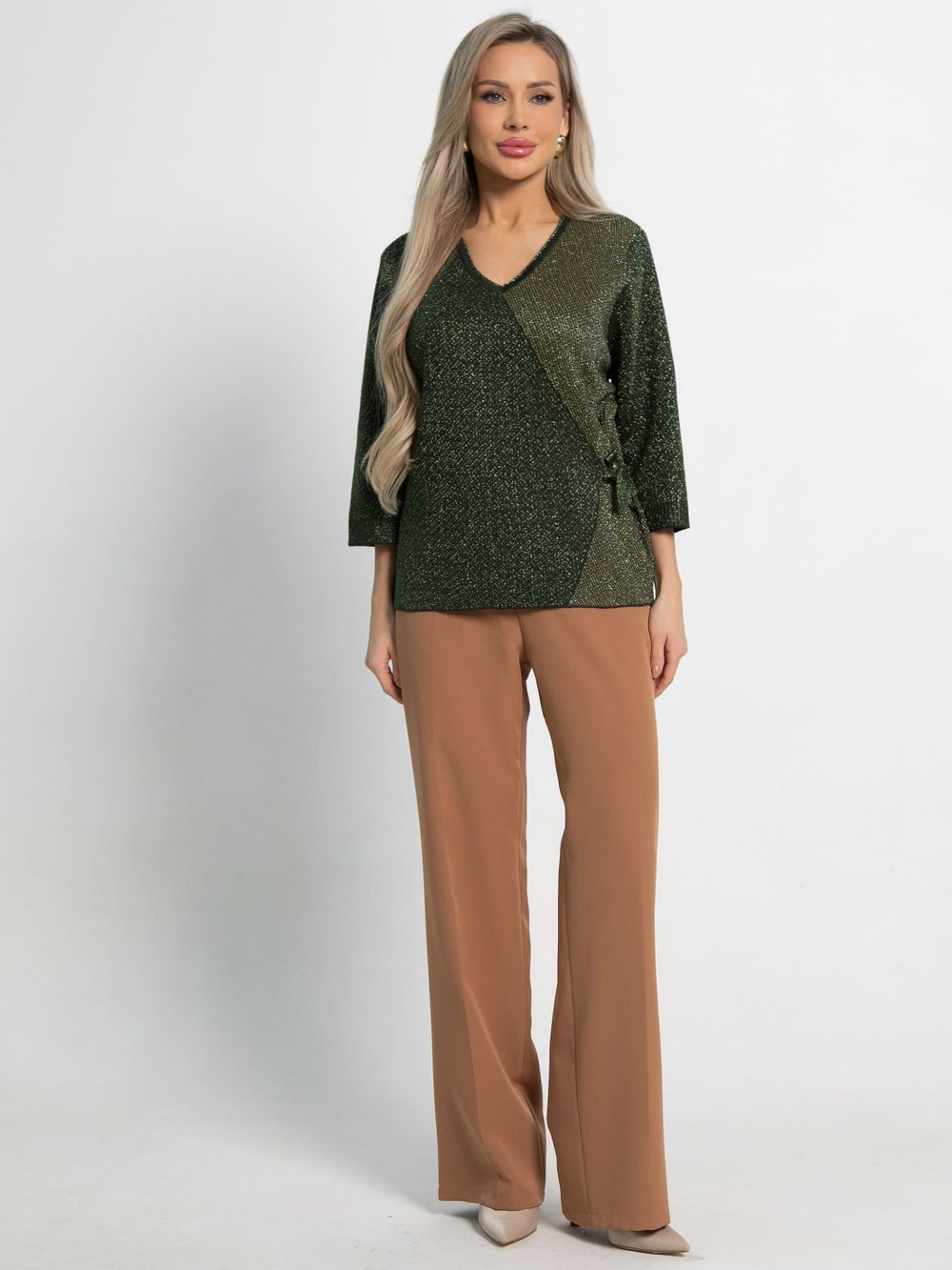 Блуза Найви (оливковая) Б15077-18М LT Collection