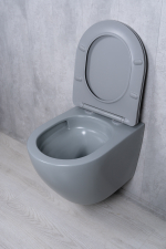 Унитаз подвесной Tornado Gid Tr2122TF-Lgm 62259Y серый матовый 49x36x36