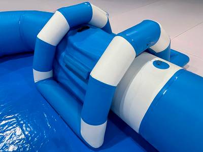 Надувная лестница для бассейна из ПВХ с бассейном, синий, 1,82*1,1*0,87 м