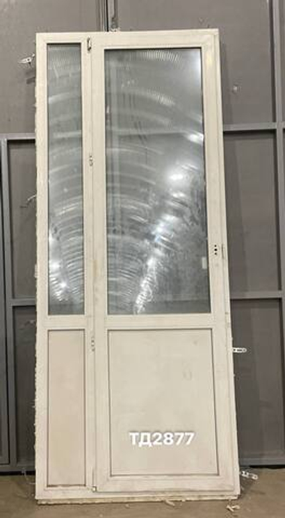 Дверь Пластиковая Б/У 258(в) х 106(ш) (Балконный блок)