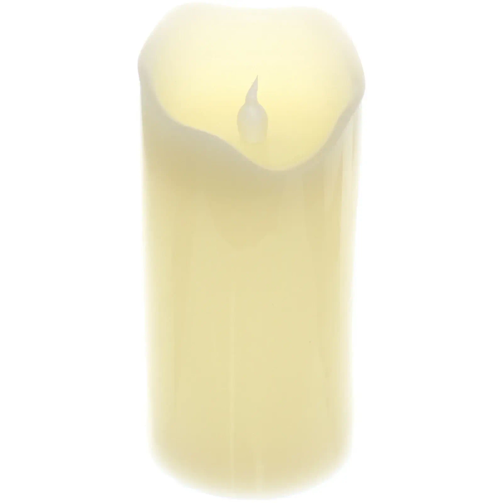 Сувенир с подсветкой «Свеча восковая - Ангел» 7,5*15 см - облита воском (работает от батареек 3 ААА)