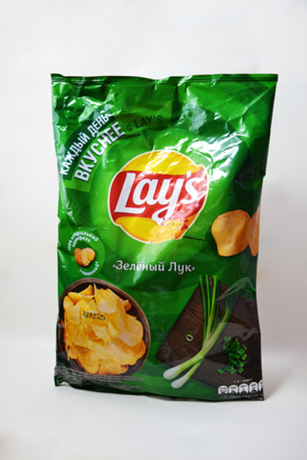 Чипсы Lays "Зеленый лук" 140 грамм