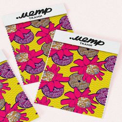 Ткань бифлекс яркие абстрактные круги цветы