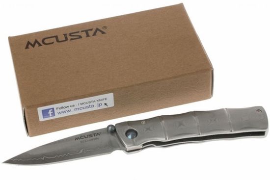 Складной нож Mcusta Take Classic Damascus Folder MC-0033D c клинком из стали VG-10 San Mai (Laminated Stainlesss Damascus) рукоять Damascus