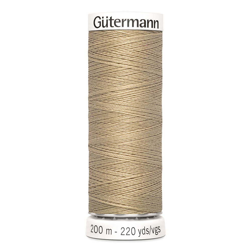 01 Нить Sew-All 100/200 м для всех материалов, 100% полиэстер Gutermann 748277 (464 песочный)