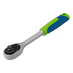 Ключ-трещотка 3/8", 45 зубьев, с быстрым сбросом, матовый хром Сибртех