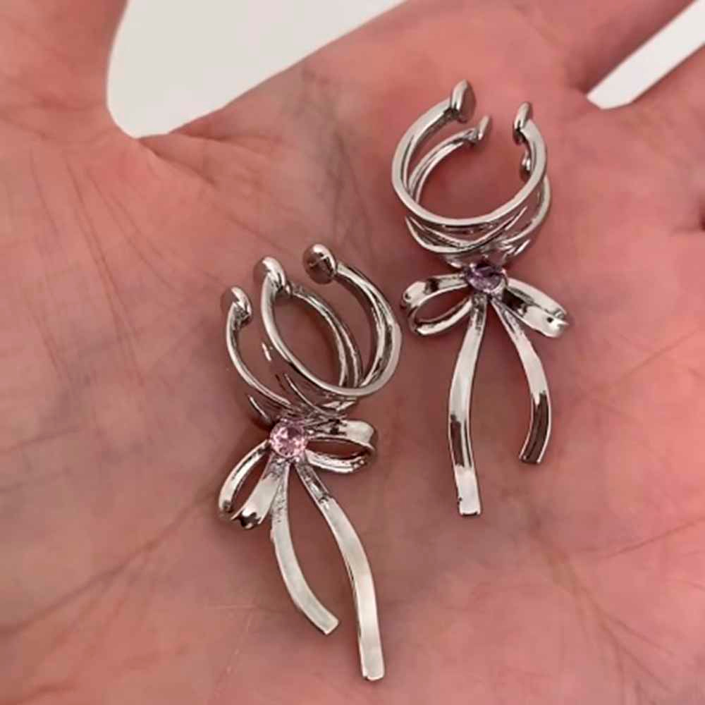 Серьги-каффы Бант