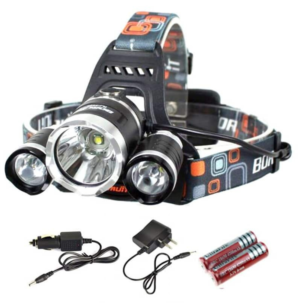 Фонарик налобный LED сверхяркий T-165 (1L, 1*18650, ZOOM, Т6)