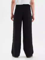 Брюки FOS Широкие из вискозы Черные