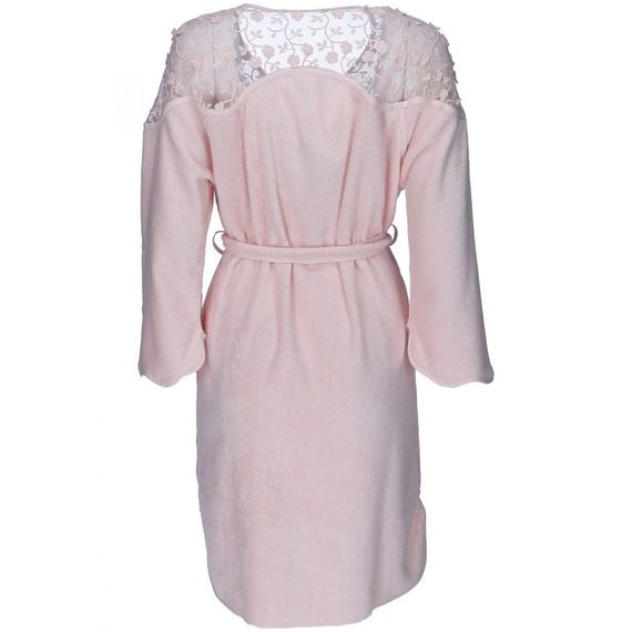 ROSELLA персиковый махровый женский халат Soft Cotton (Турция)
