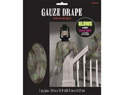 Драпировка Премиум Светящаяся сетка паутина Halloween 60х460см