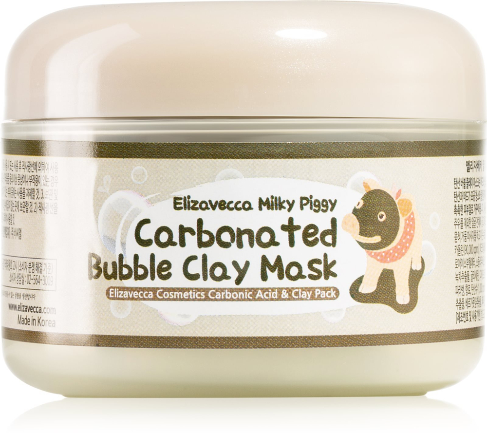 Elizavecca Milky Piggy Carbonated Bubble Clay Mask - Глубоко очищающая маска для проблемной кожи /   100  g  / GTIN 8809071369427