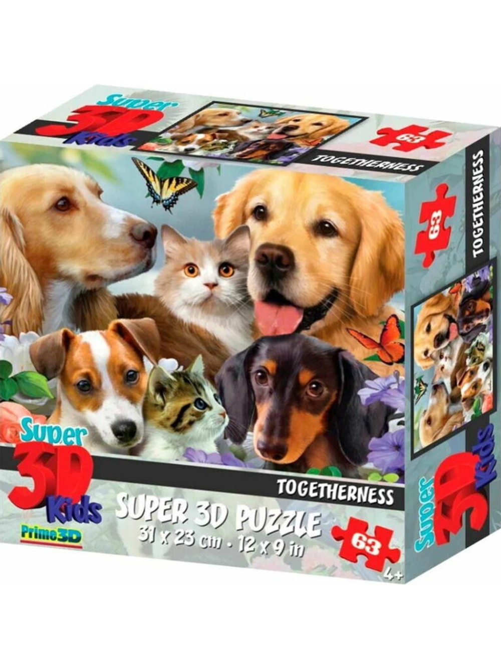 Пазл 3D 63 дет. 31*23см "Вместе"