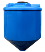 Ёмкость пластиковая пищевая STERH CONE 1000 л. конусная (124x124x151см;синий) - арт.555101