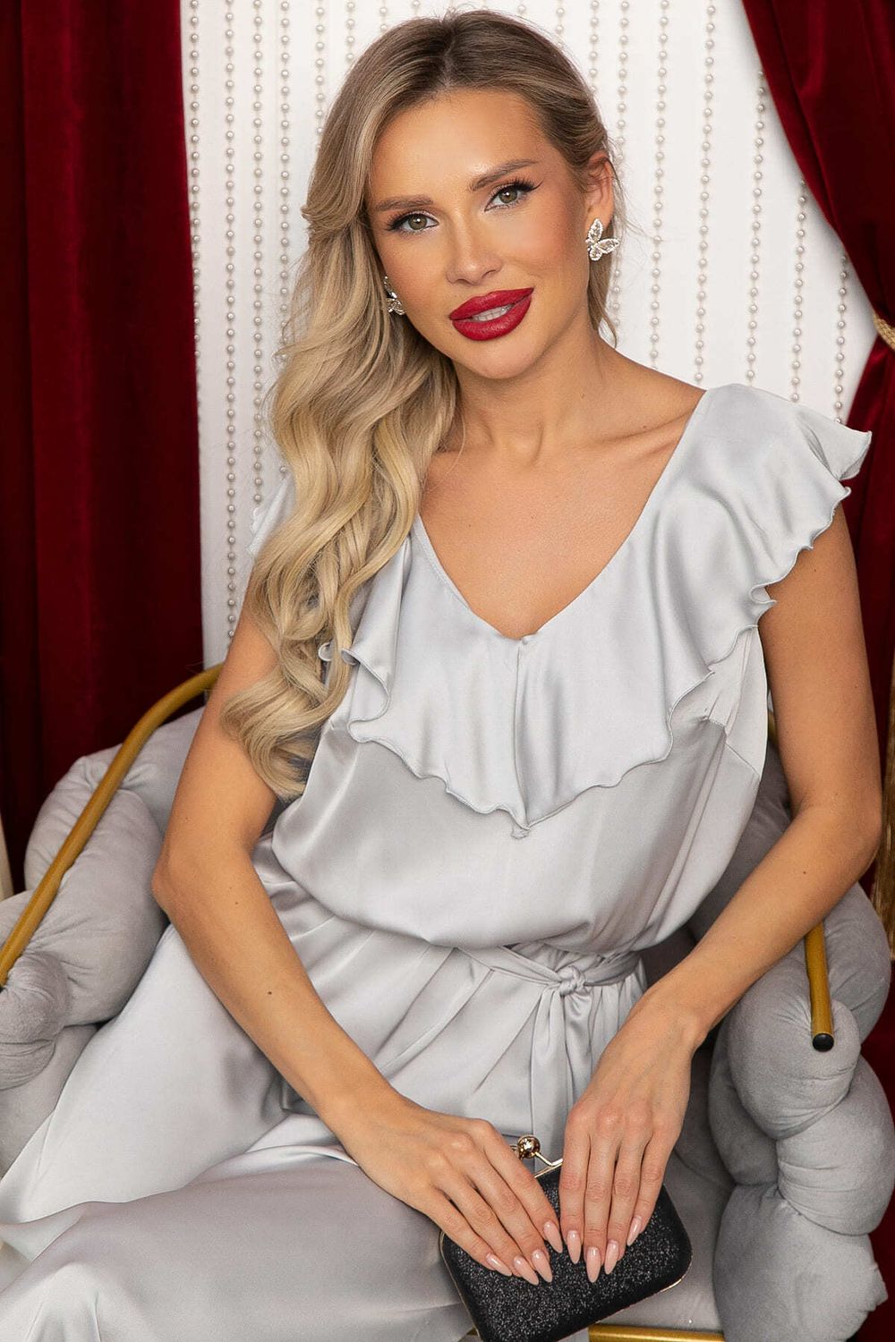 Платье Хелена (светло-серое) П14690-4М LT Collection