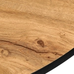 Стол Bradex Home Rudolf круглый раскладной 100-130x100x75см, Дуб Вотан, чёрный