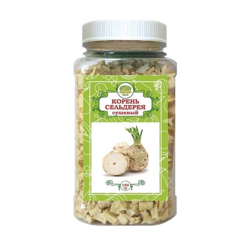 Organic Food Корень сельдерея сушеный, 150 гр ПЭТ